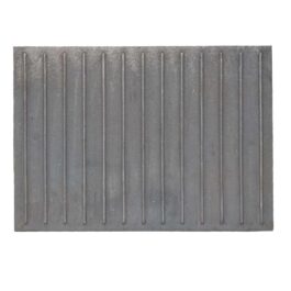 Grooved cast iron fireback for fireplaces – Dimensions: cm 80-x-60-x-1