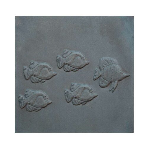 decorated cast iron plate Fishes