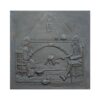 Decorated Cast iron fireback Focolar