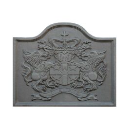 Decorated cast iron fireback Lion – CM 55 x 45 h x 2