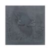 Decorated cast iron fireback Deer