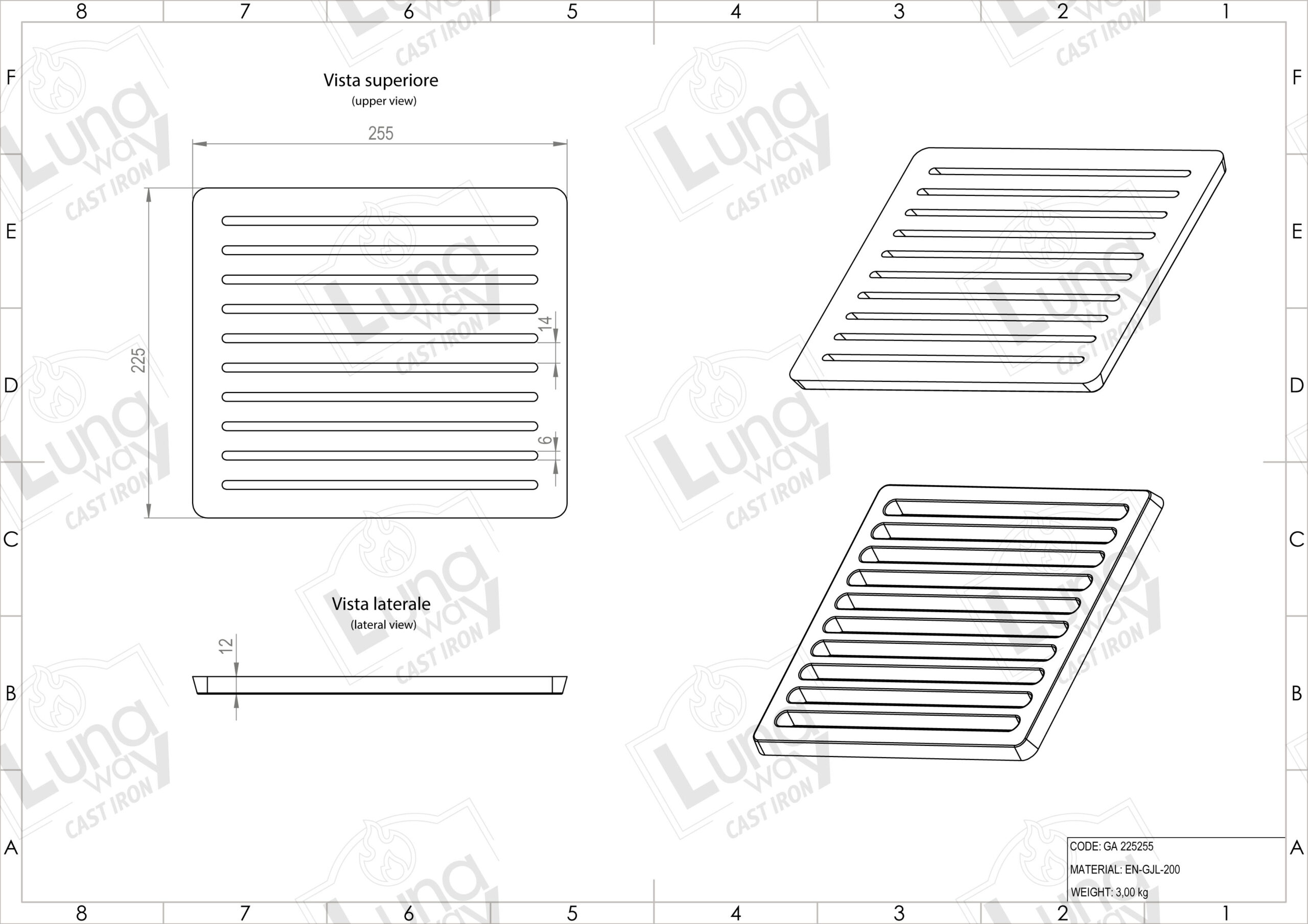 cast iron ash grate