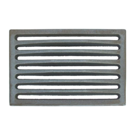 Cast iron Grate for collecting ash 24 x 16 h cm – Thickness 1 cm and central thickness 2 cm